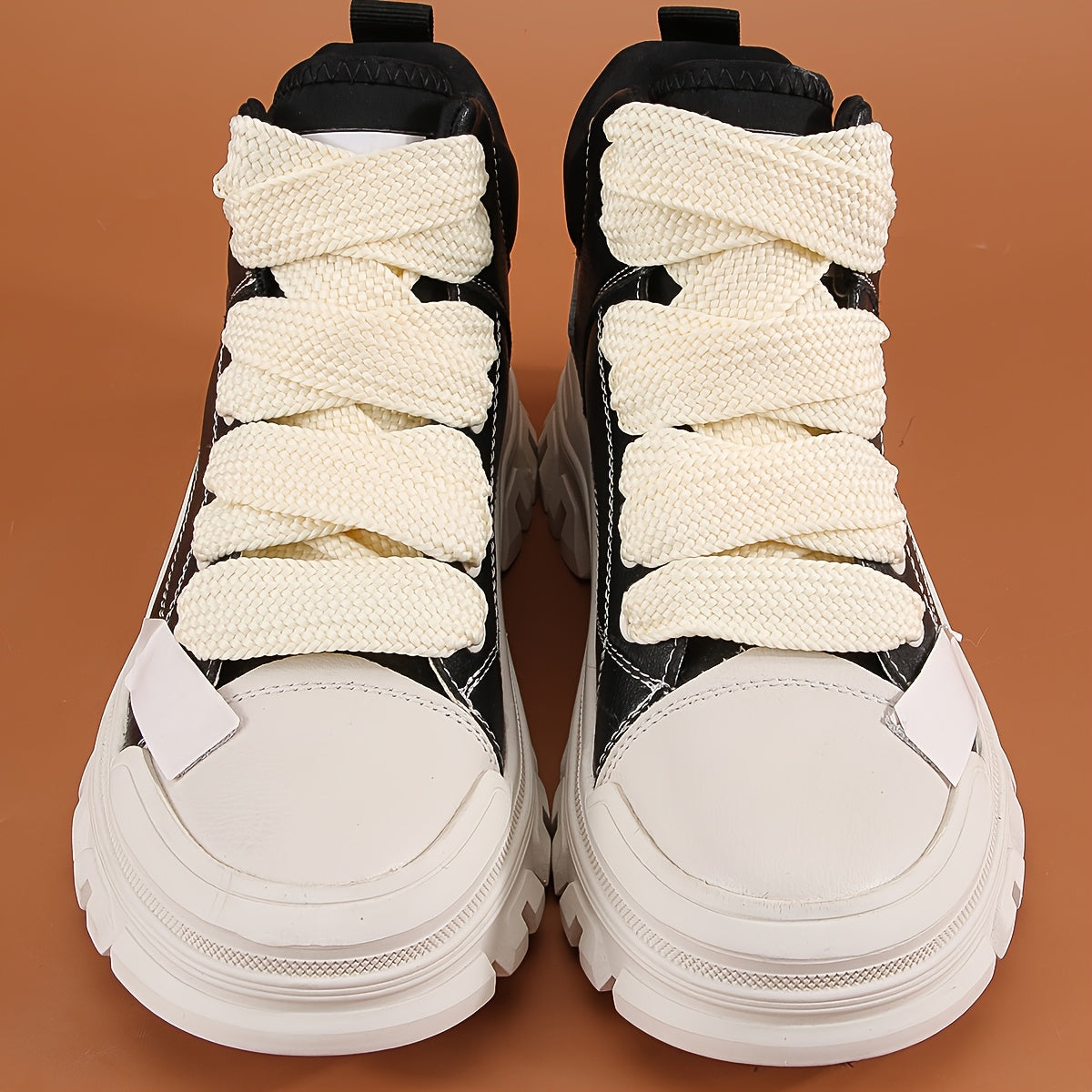 Unisex Flat Shoelaces Thickened Widened Open Smile Sports Shoes Laces
