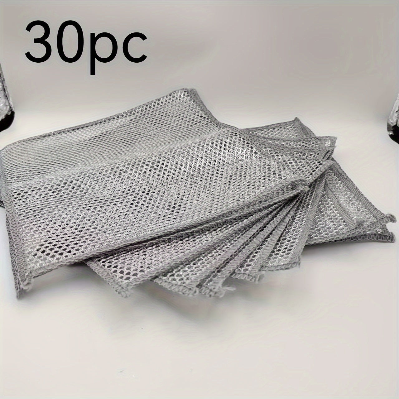 Super Fine Steel Wire Velvet Pads Double-Sided Non-Scratch Cleaning Pads for Kitchen and Household Use 10/30 Pack