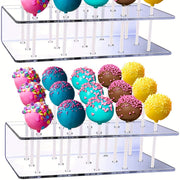 Acrylic White Cake Pop Stand for Weddings, Showers, Birthday Parties