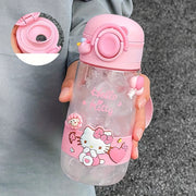 Pink 16.9oz Tritan Water Bottle for Kids and Family Outdoor Sports