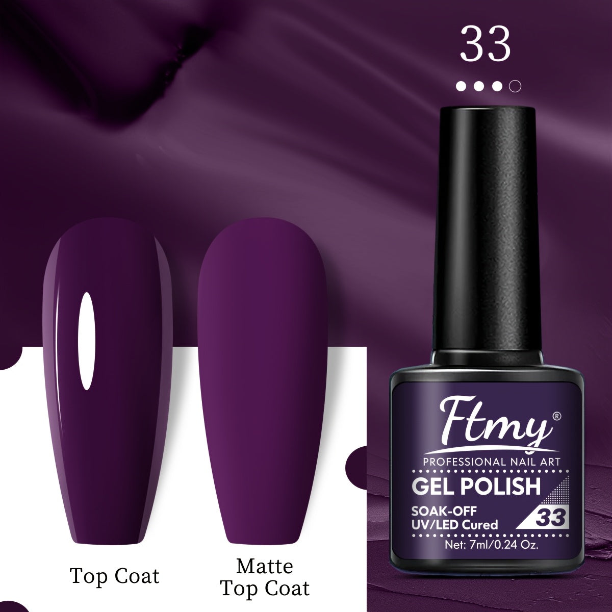 Women Gel Nail Polish Strong Bright Colors Long-Lasting