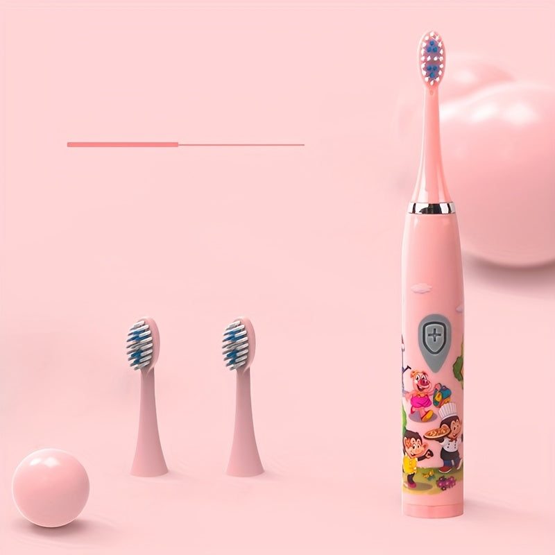 Family Electric Toothbrush Soft Bristles Battery-Operated Oral Care
