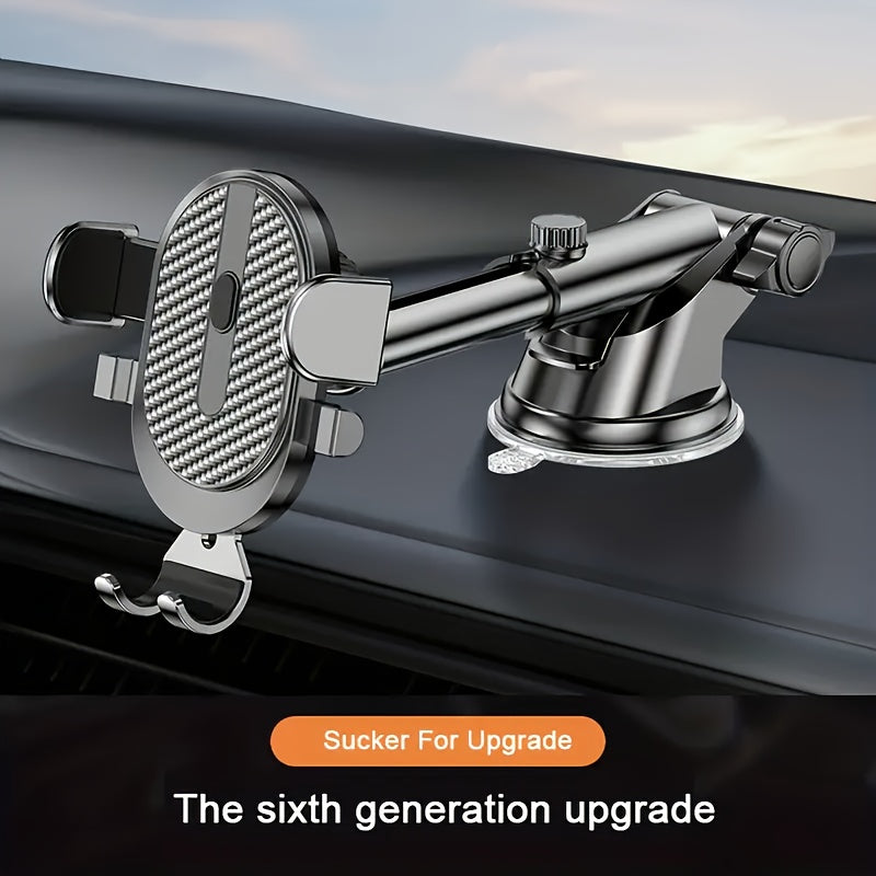 Soporte universal para teléfono de coche, soporte de gravedad para tablero, ajustable