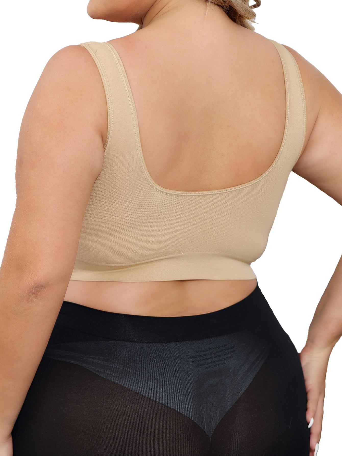 Women's Seamless Breathable Flab Reduction Push-Up Bralette 3-Pack