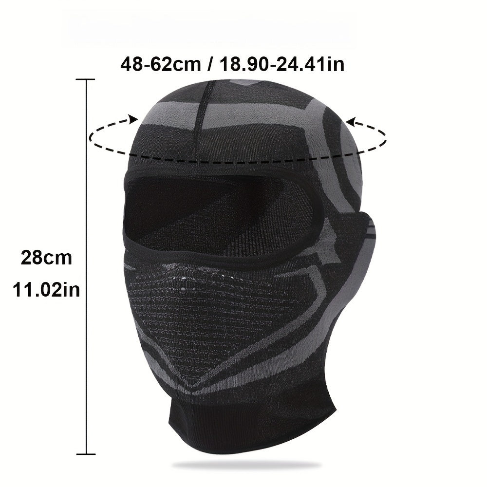 Máscara facial completa para hombres y mujeres, protección contra el polvo y el sol, transpirable, para ciclismo y motocicleta