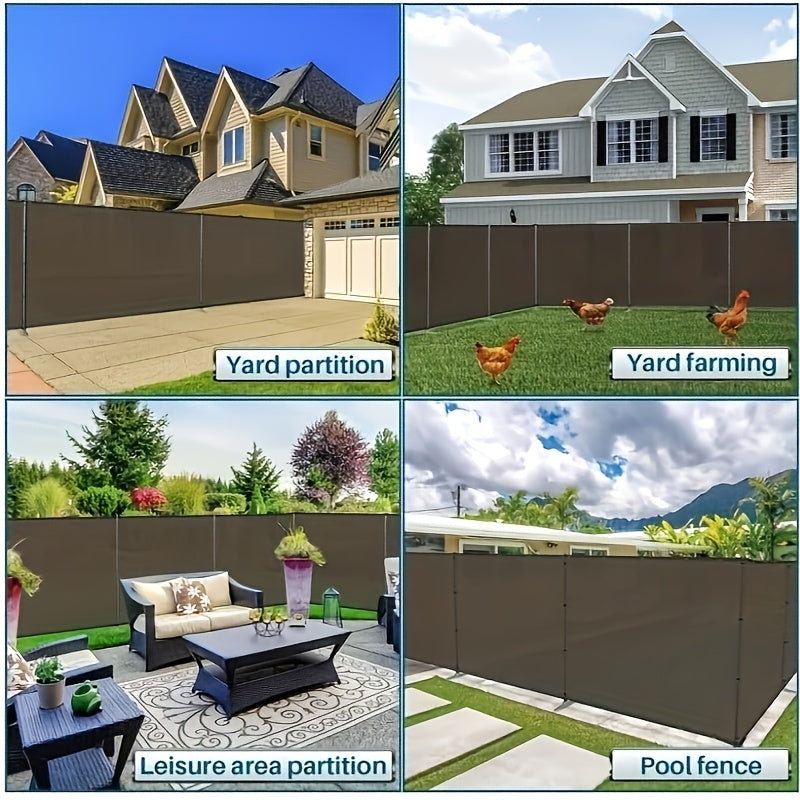 Tashqi soyalar uchun bog'lar, patio, issiqxonalar va boshqa joylarda foydalanish uchun mustahkam qahva rangli soyabon mato.