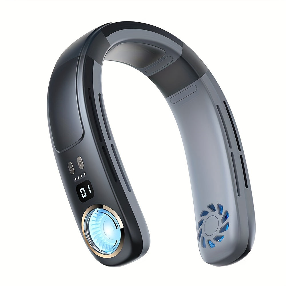 Mini Hanging Neck Fan Portable Wearable Halter Fan 4000mAh Cool Design