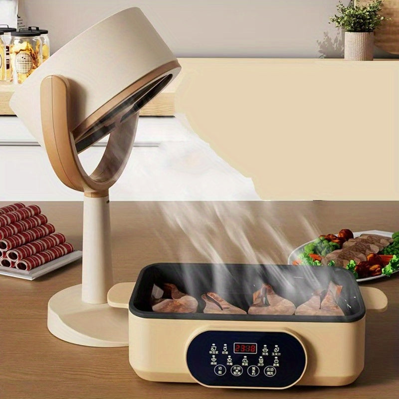 Compact Mini USB-Powered Desktop Range Hood Absorbing Grease Smoke Effectively