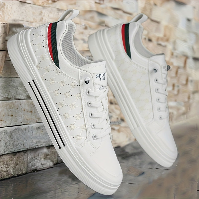 Men's Breathable Low-Top Skate Sneakers Casual Streetwear Shoes