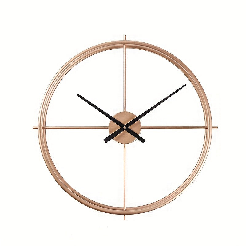 Reloj de pared con anillos dobles, decoración moderna de arte para pared, 12 pulgadas