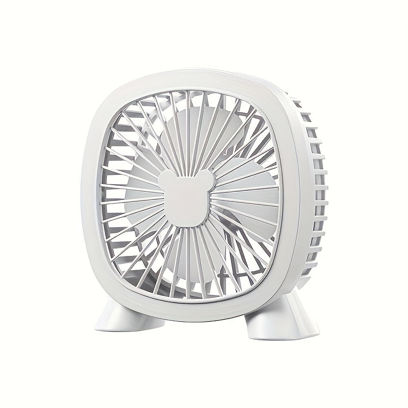 Portable USB desk fan operates at ≤36V for home office dorm outdoor use great summer gift