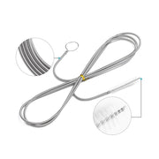 Cepillo desatascador de drenaje para coche de acero inoxidable 150cm herramienta flexible de fregado