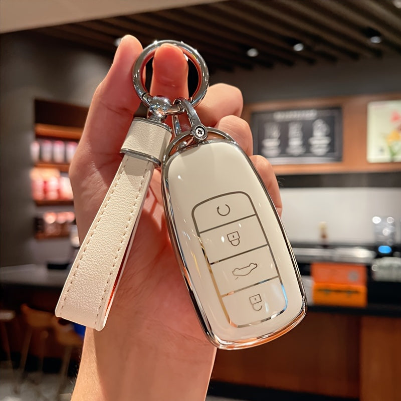 Car Key Cover TPU Protective Shell for SUV Fitment Key Fob Protector