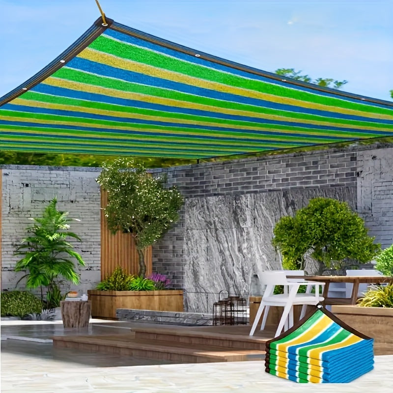 Outdoor UV Protected Sun Shade Mesh with Reinforced Edges and Grommets