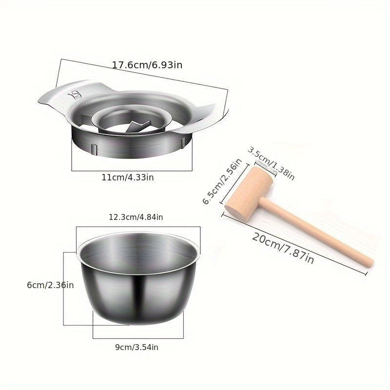 Set of 3 Pomegranate Peeling Tools Stainless Steel Kitchen Utensils