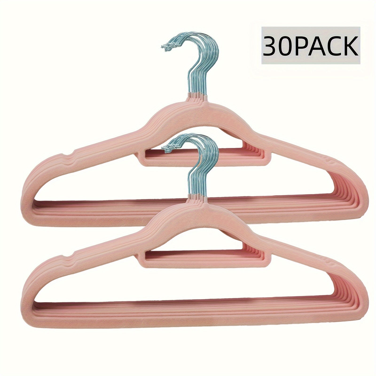 Hanging Non-Slip Plastic Clothes Hangers Sets of 30 50 or 100 for Closet Bedroom Bathroom