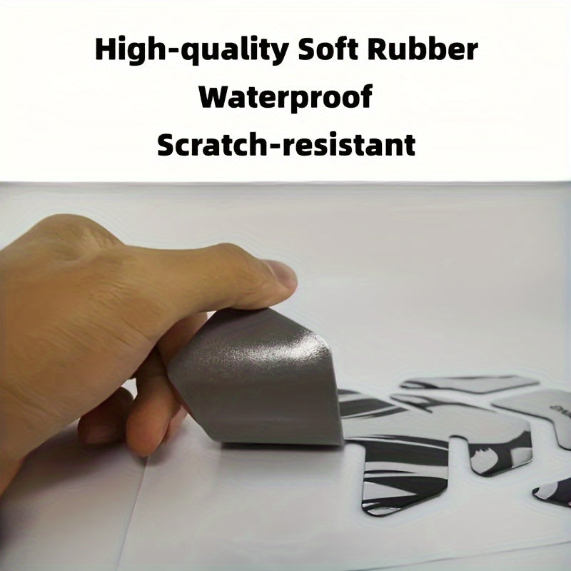 Motorcycle Soft Rubber Fuel Tank Protector Decal for Gas Oil Gasoline