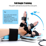 Moslashuvchan qo‘l bilak tayyorlash uchun reabilitatsiya uchun havo to‘p qo‘lda barmoq egilishi qurilmasi