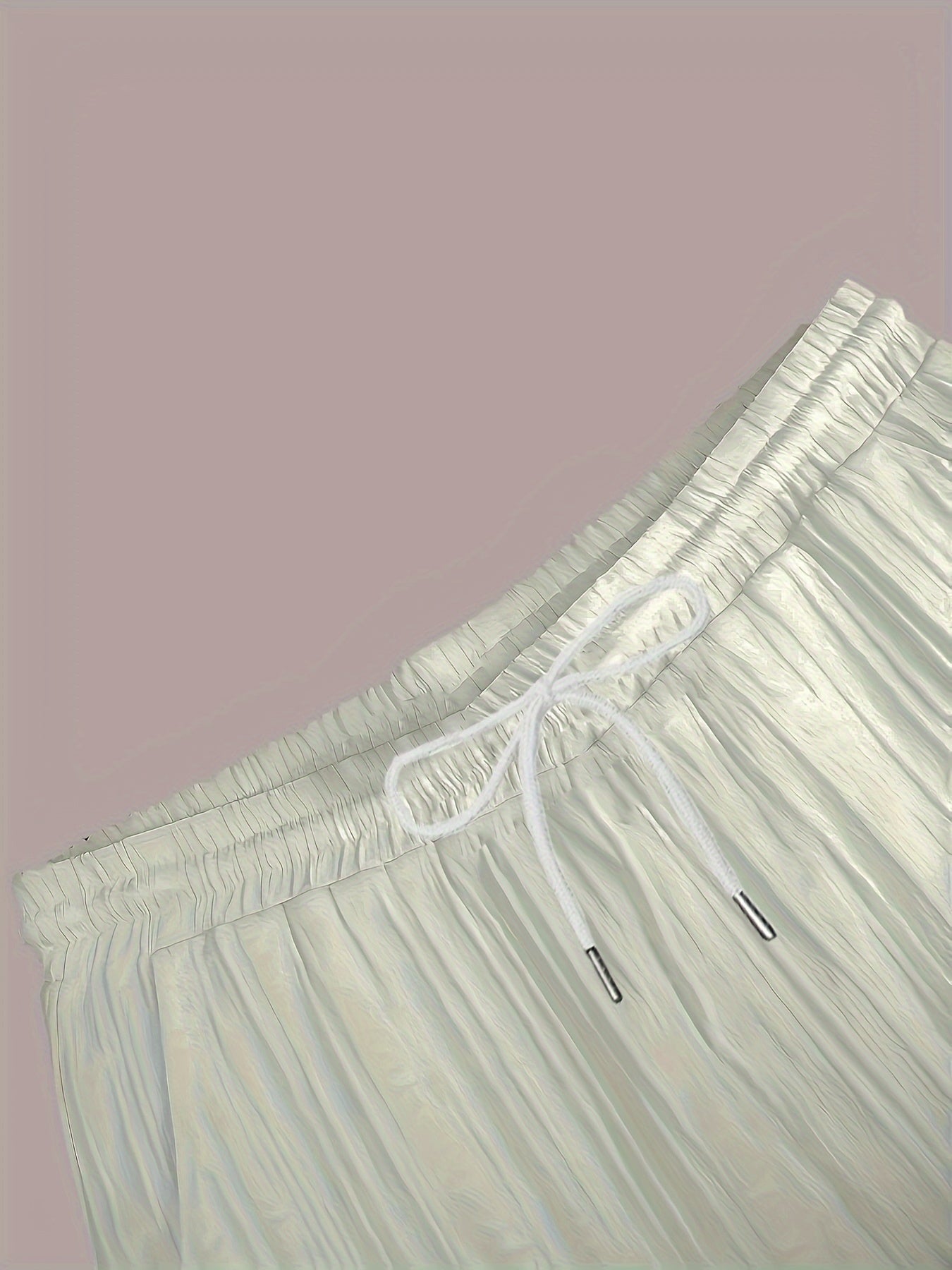 Men's Casual Two-Piece Set Short Sleeve Button-Up Shirt and Drawstring Pants Summer Leisure