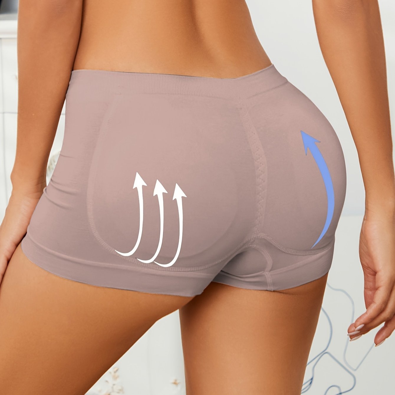 Women's Breathable Stretchy Boyshort Panties with Adjustable Lift and Shaping