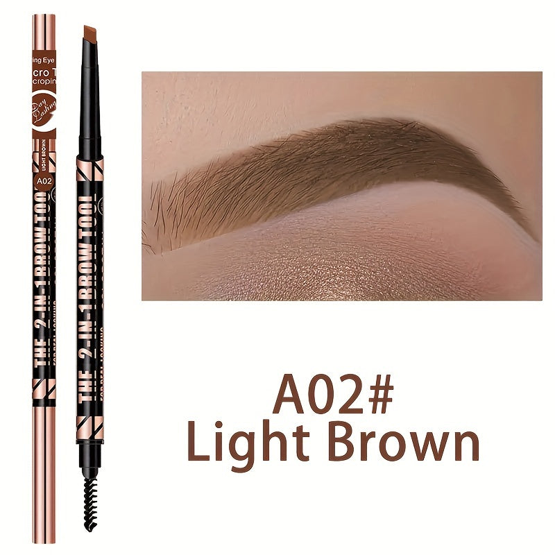 Женский карандаш для бровей водостойкий, двухсторонний, стойкий, легкий в нанесении