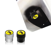 Juego de 4 tapas de válvula de neumático de metal para coche con diseño de ciervo