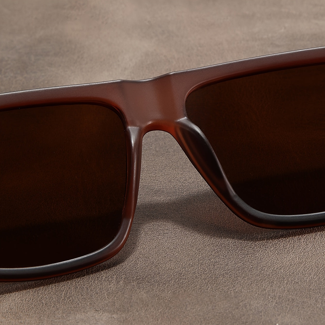 Uniseks Retro Walnut Polarized Moda Ko‘zoynaklari Yengil Ko‘zoynaklar Keng Ramkali