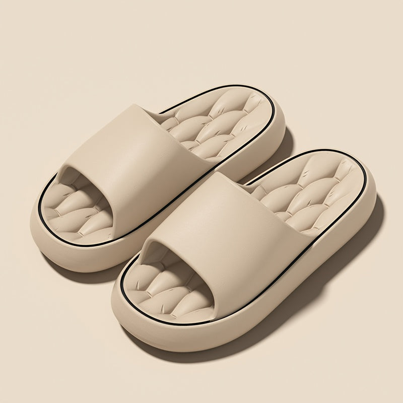 Women's Slip-On EVA Slippers Non-Slip Indoor Outdoor Sandals Black White