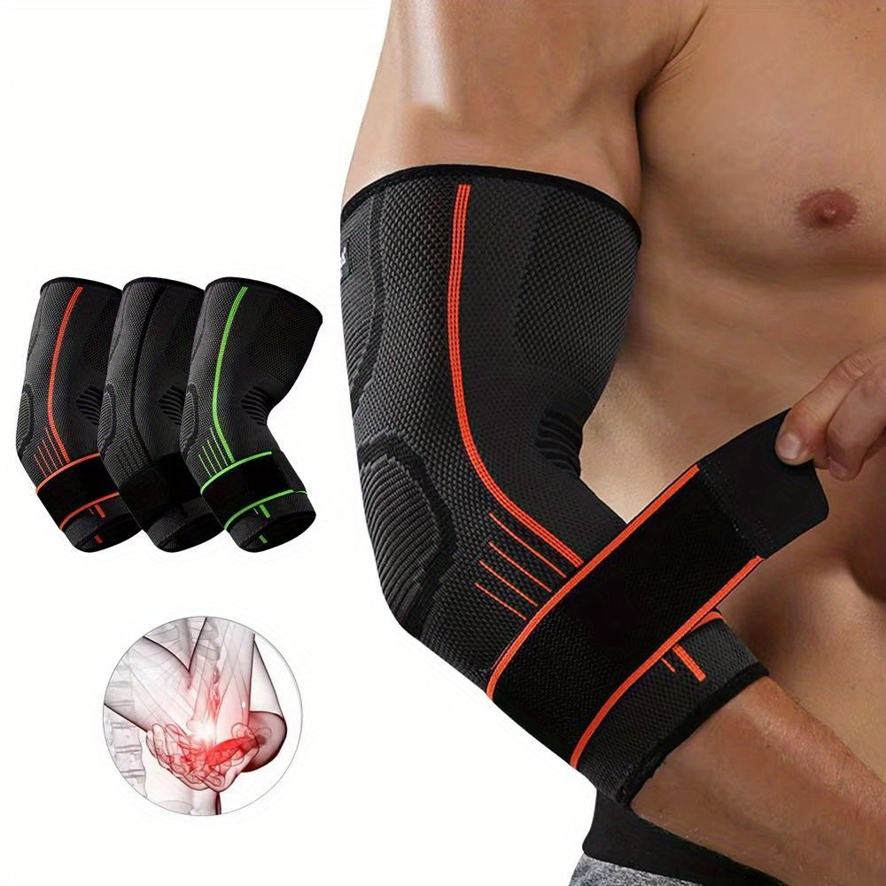 Unisex Elastic Nylon Elbow Brace Breathable Support for Sports and Gym