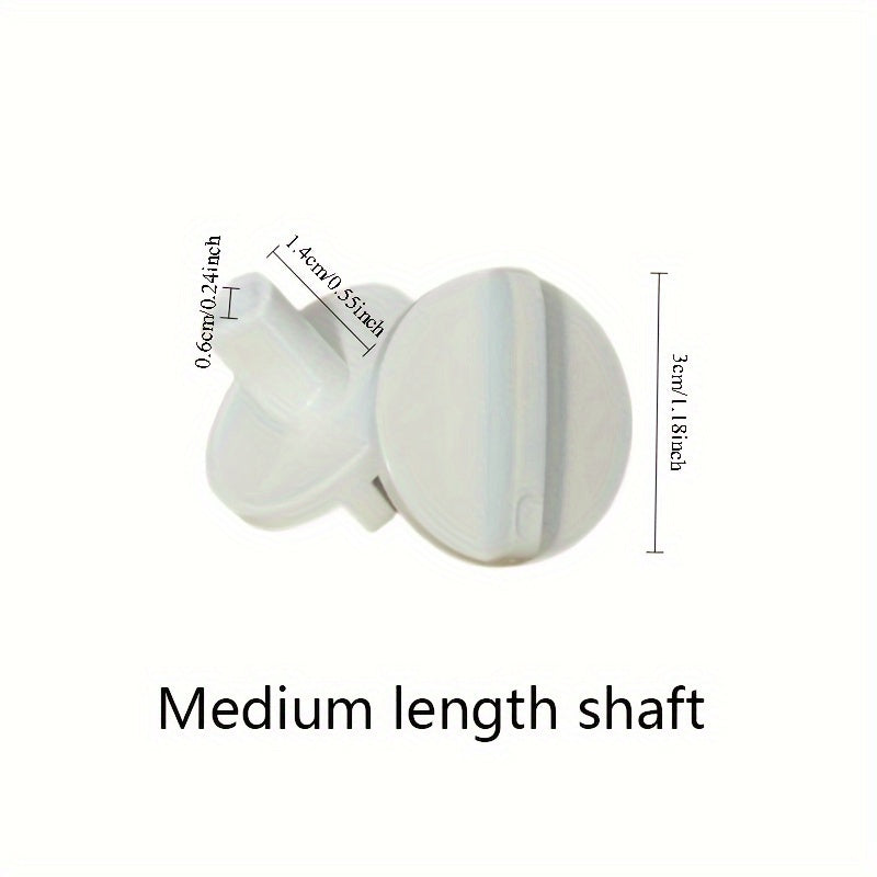 Kuchli dizaynga ega, 0,6 sm D-shaklidagi teshik bilan sovutgich va muzlatgich haroratini sozlash uchun universal plastmassa knopka. Tugma kalitining o'rnini bosuvchi.