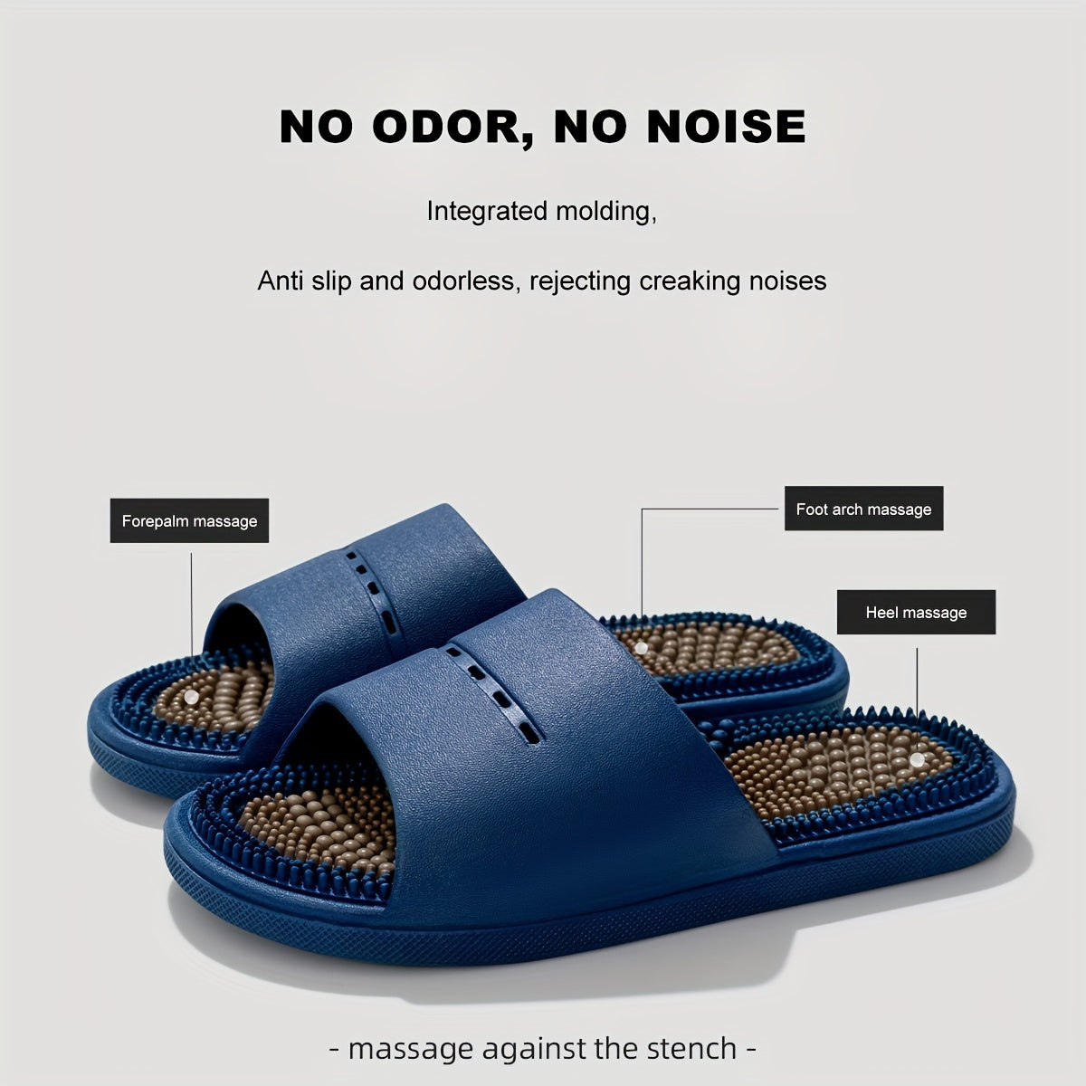 Unisex Non-Slip Rubber Slippers for Home Bathroom Multi-Coloured