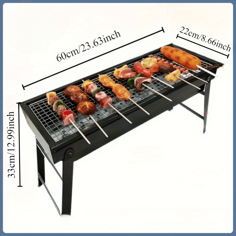 Oson ko‘chma barbekyu grill, yengil tashqi sayohat, piknik, hovli uchun barbekyu