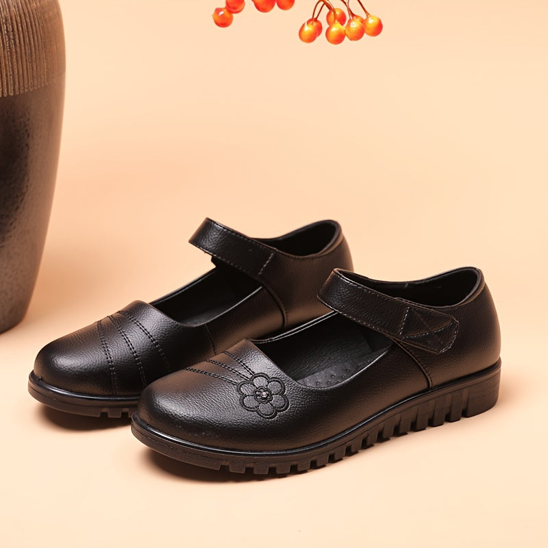 Women's Flat Shoes Lightweight Comfortable Solid Color Casual Work Shoes