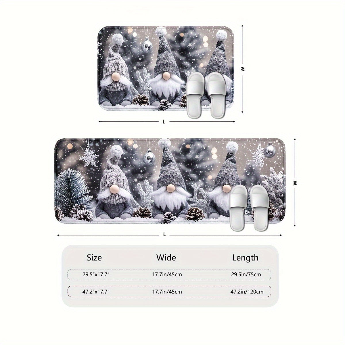 Christmas Dwarf Door Mat Indoor Outdoor Bathroom Gift