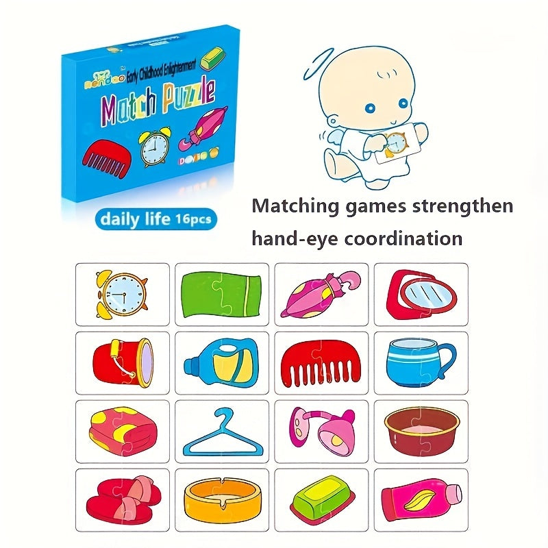 Карты-пазлы с тематикой животных и фруктов для детей, малышей, образовательные игрушки