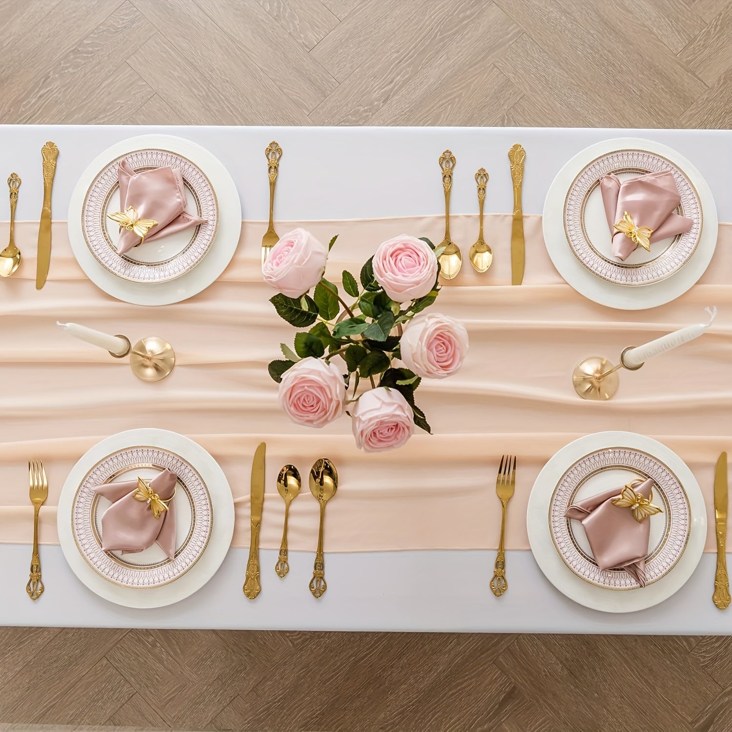 Chiffon Table Runner for Weddings Parties Banquets and Gifts