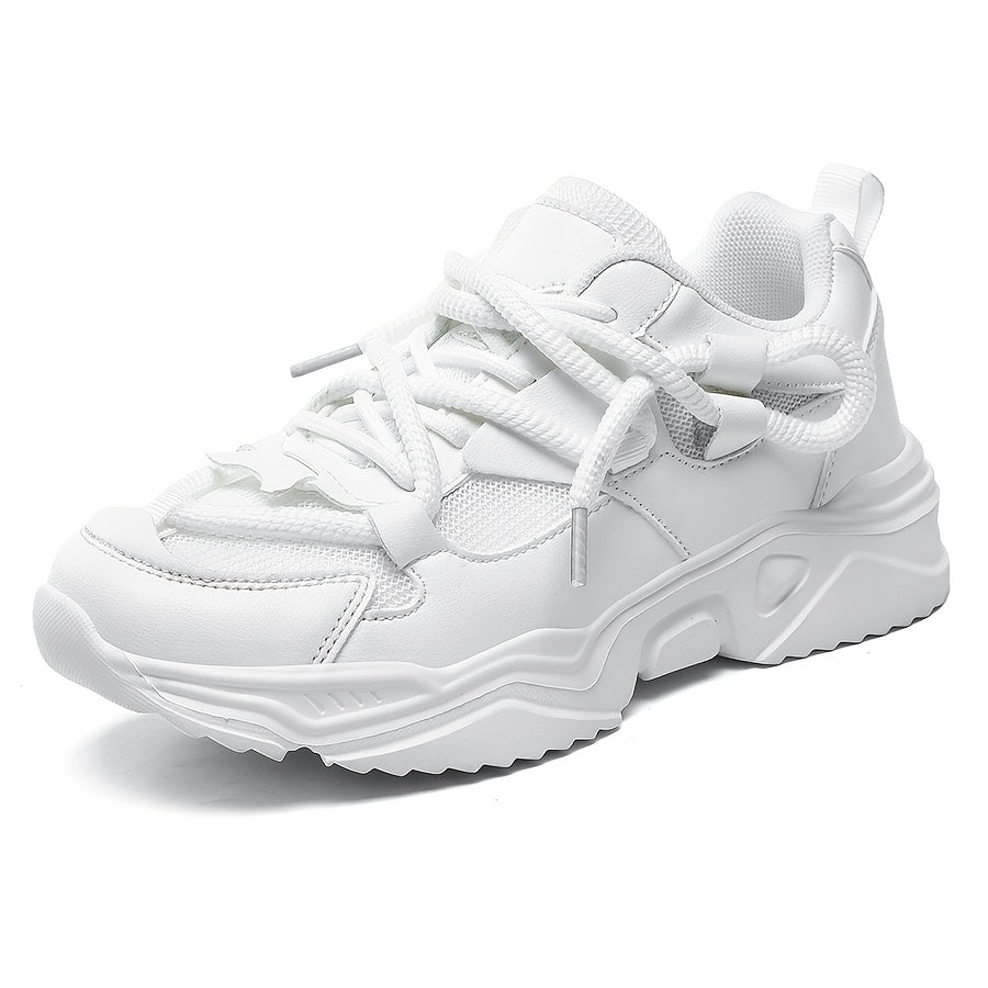 Women's Lightweight Mesh Running Sneakers with Thick Soles