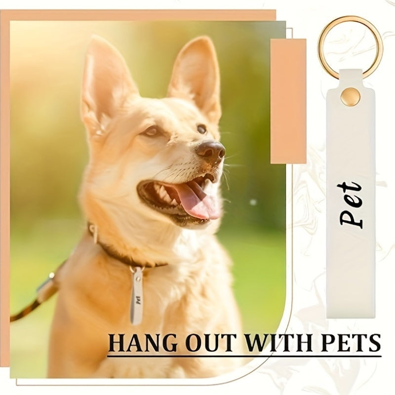 Set of 50 Leather Keychains for Personalization DIY Crafting Kit for Women