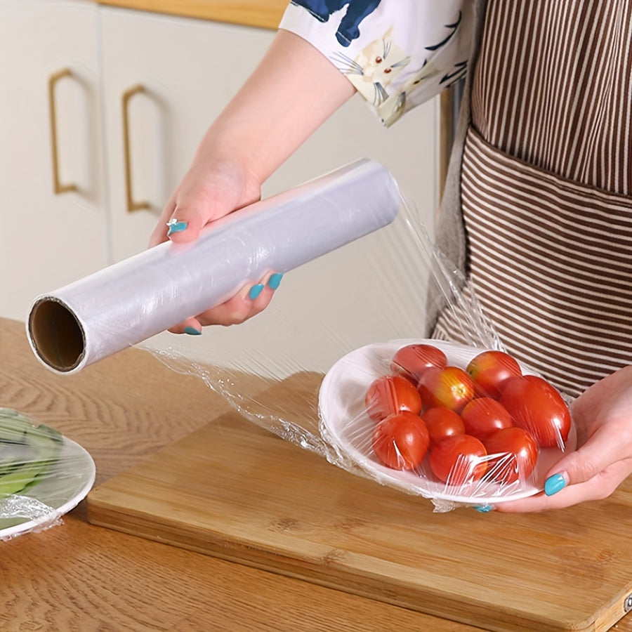 Dispensador de film transparente de 30cm de ancho, caja para envolver alimentos para preparación de comidas y sobras