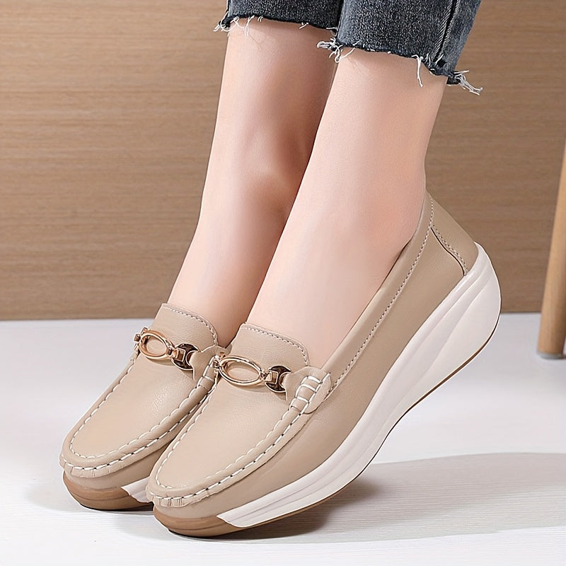 Ayollar uchun kundalik oson kiyinadigan, qalin tagli, nafas oladigan, sirpanishga qarshi, chidamli tagli ayollar poyabzali