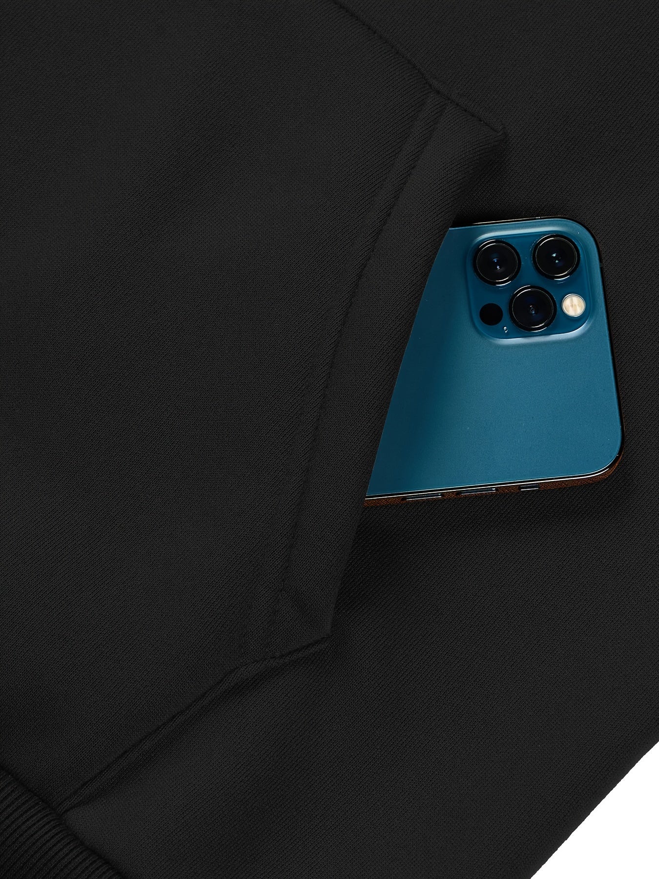 Men's Fleece Hoodie and Sweatpants Set 100% Polyester Casual Fall Winter Solid