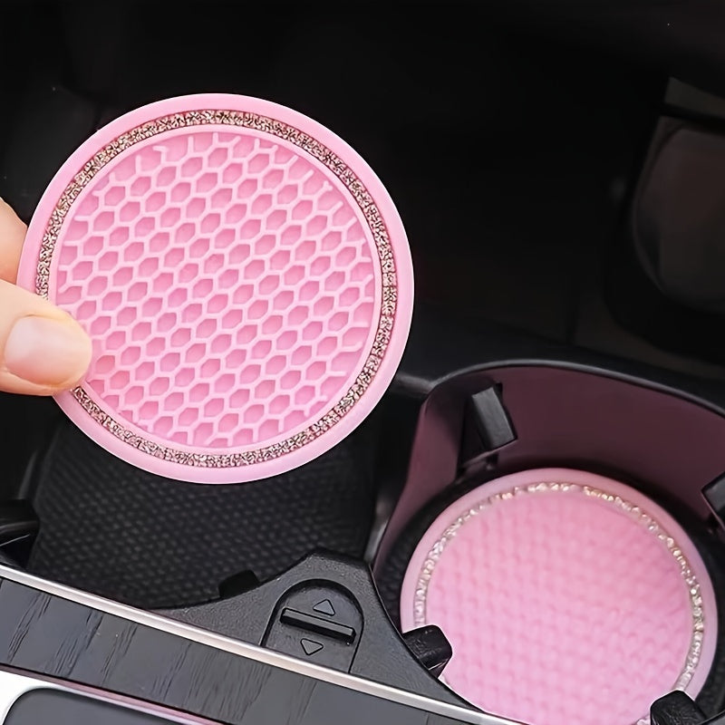 Avtomobil silikoni stakan tutqichining qopqog'i, sirpanmaydigan, dumaloq, suv chiqarish