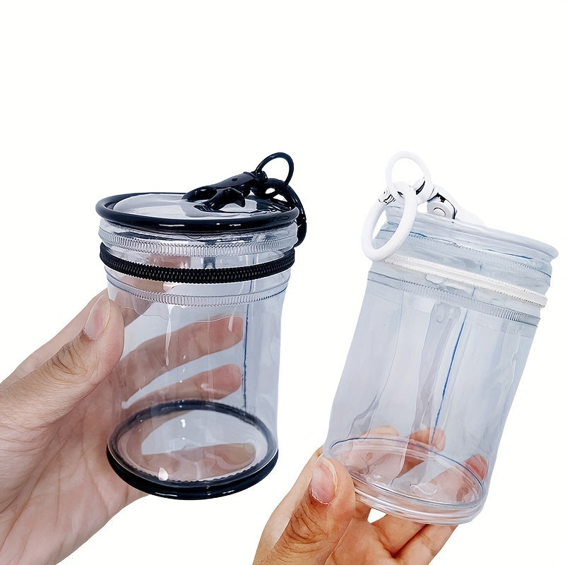 Transparent Hanging Doll Display Bag with Bubble Mart Mystery Box Design