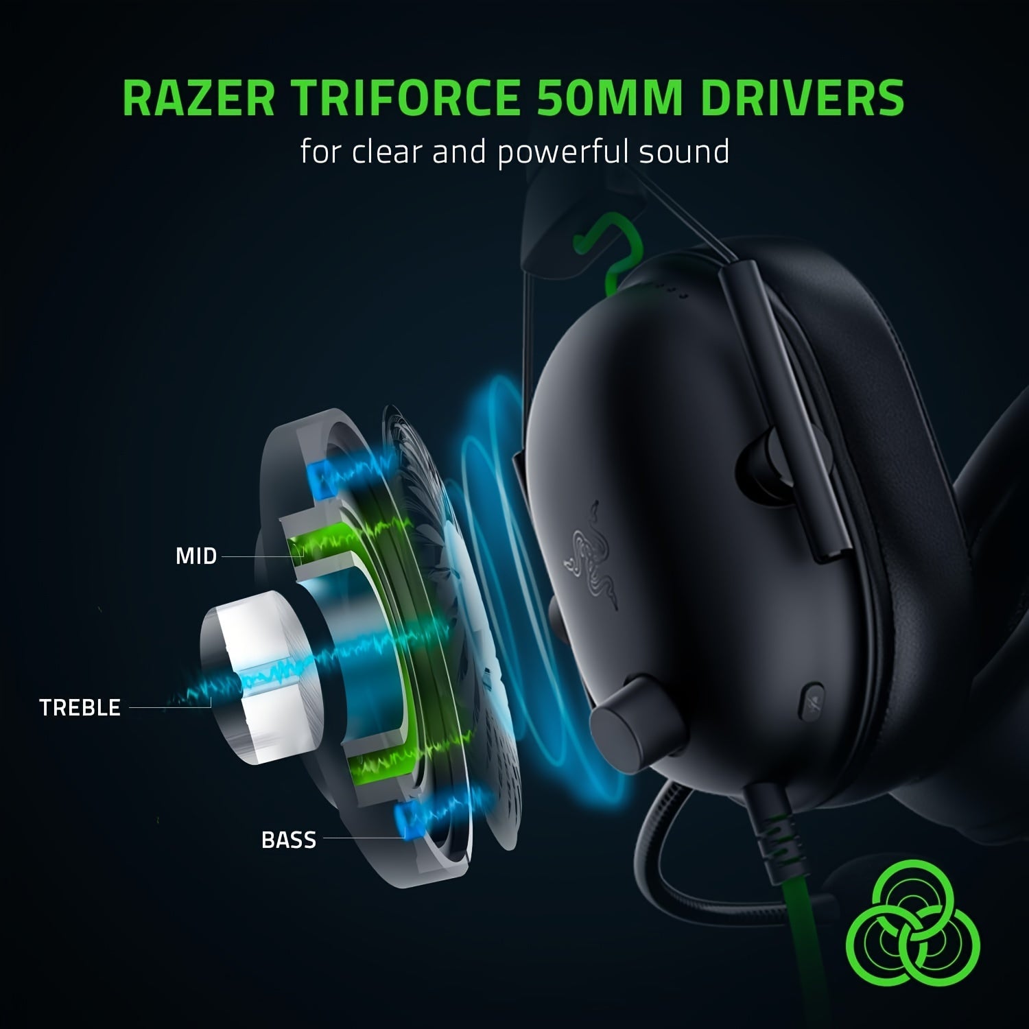 Auriculares para juegos con sonido envolvente 7.1, drivers de 50 mm, espuma viscoelástica para PC y Switch