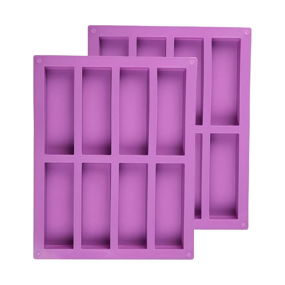 8-Cavity Silicone Mold for Baking Energy Bars Muffins Brownies Non-Stick