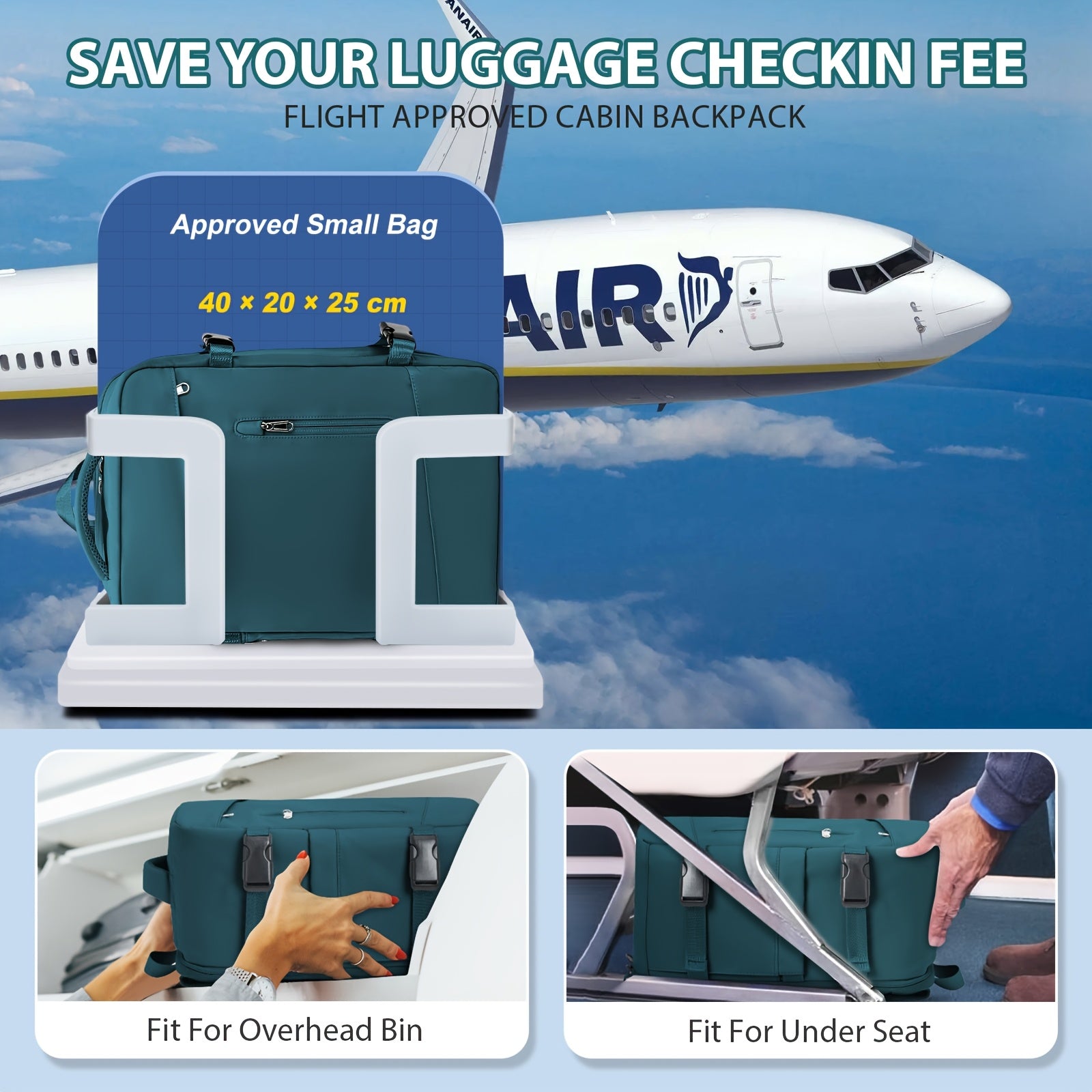 Large Capacity Nylon Backpack for Hiking Camping Travel and Laptop Use for Men and Women