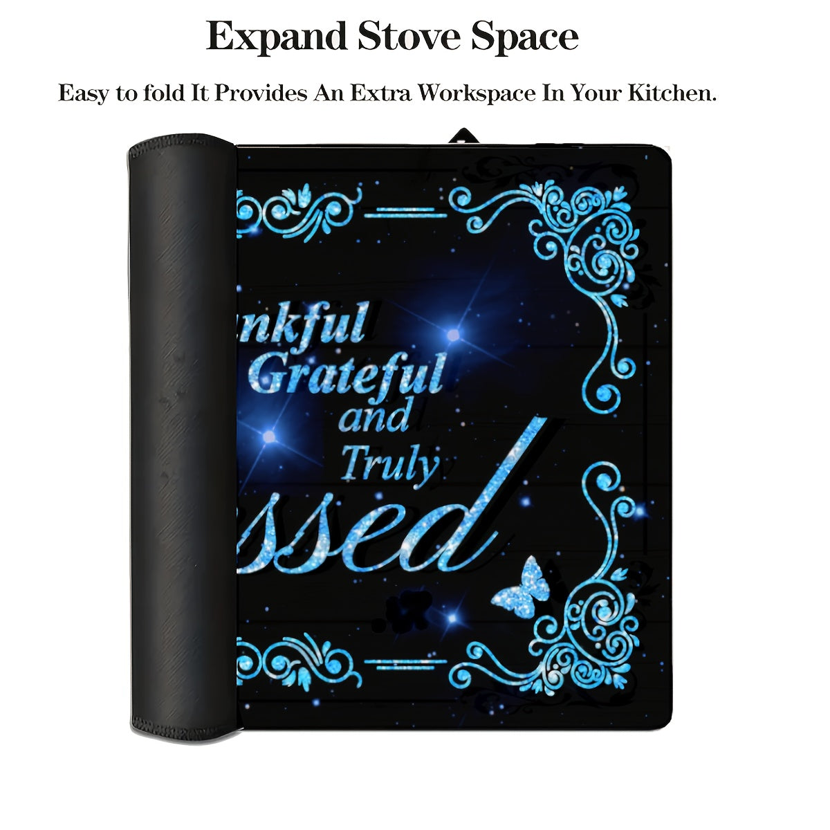 Extra Large Stove Top Cover 72x52cm Heat Resistant Anti-Slip Glass Stove Protector