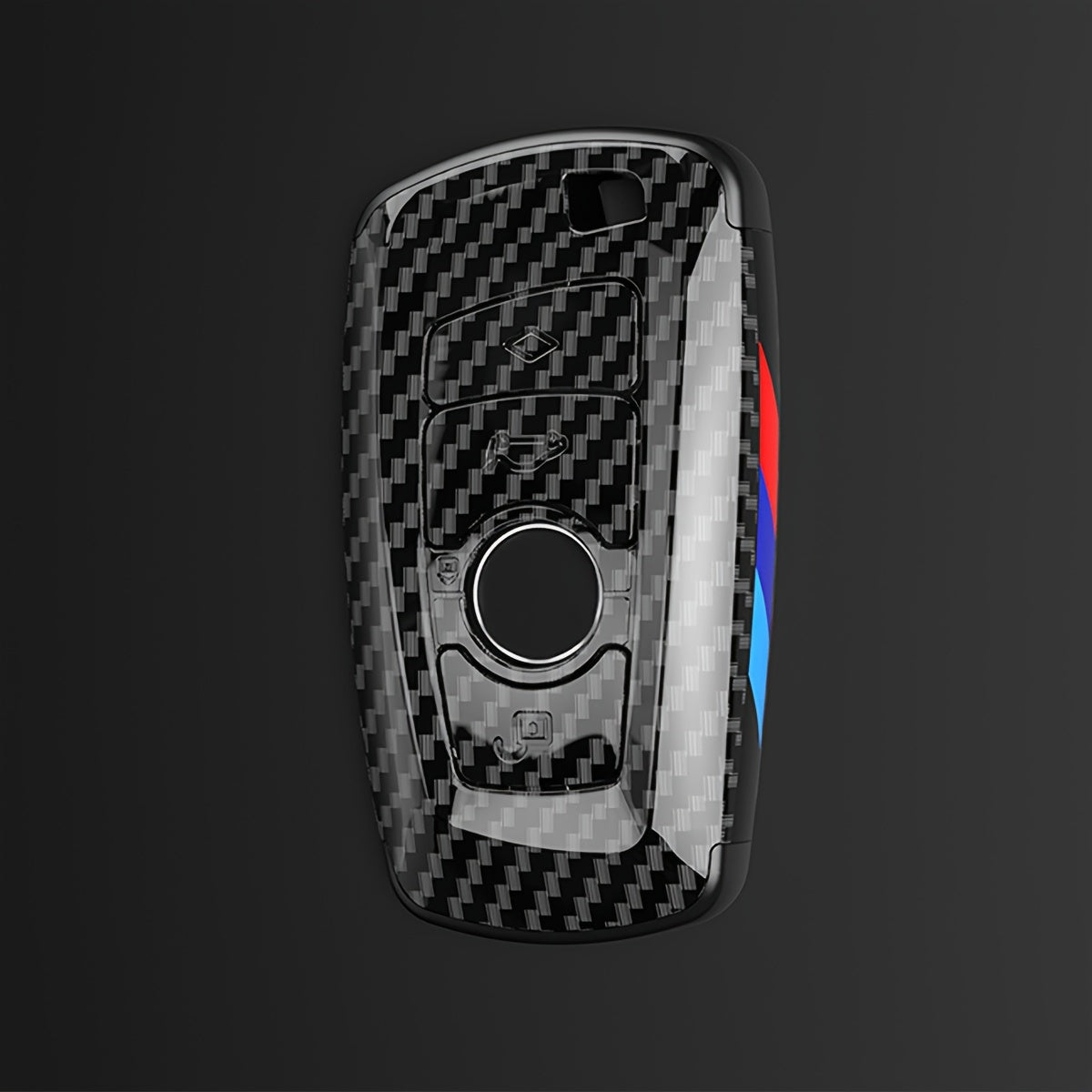 Car Key Cover Shell for BMW 2 3 4 5 6 7 8 Series X1 X2 X3 X5 X6 M Series Carbon Fiber Style