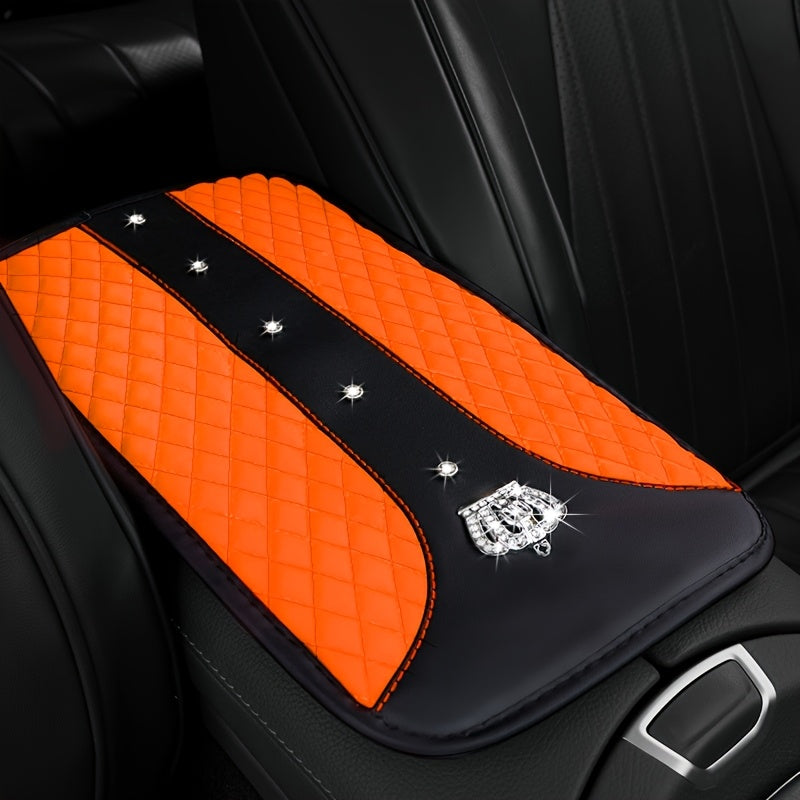Universal avtomobil o'rindiq tutqichining qopqog'i rhinestone charm bilan, charm bilan, sirg'almas, chidamli, erkaklar va ayollar uchun