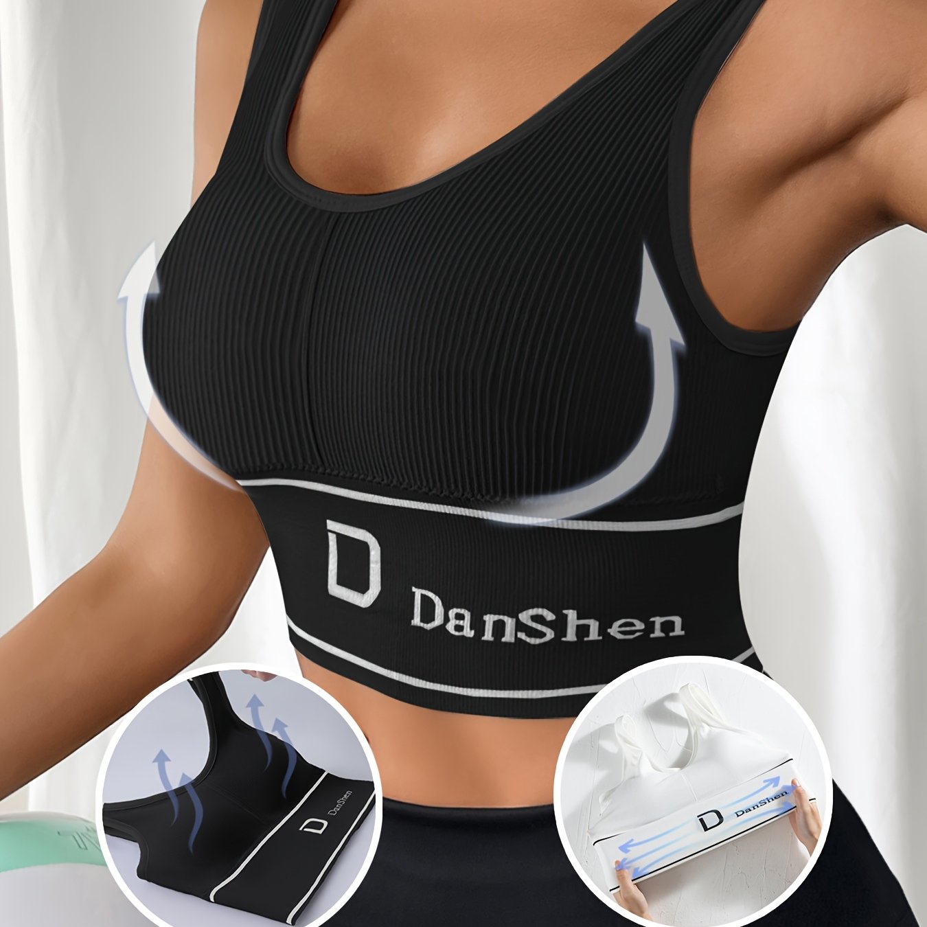 Women's Wireless Padded Sports Bra Nylon Blend for Yoga and Running Mint Green